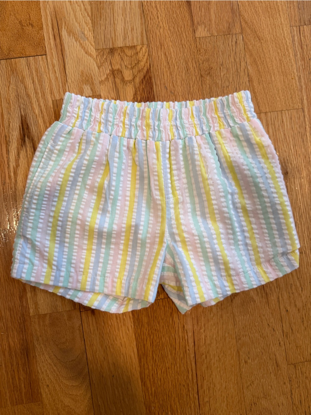 The Beaufort Bonnet Company Pastel Striped Elastic-Waist Kids Shorts
